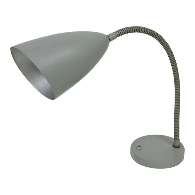 Kurt Versen Mid-Century Modern Cone Gooseneck Desk Lamp For Sale