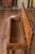 Brown English 1820s Georgian Period Walnut Bench with Lift Top and Cross Motifs For Sale - Image 8 of 12