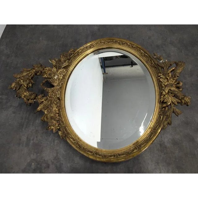 Napoleon III Mirror in Wood and Gilded Stucco, in Very Good conditions.