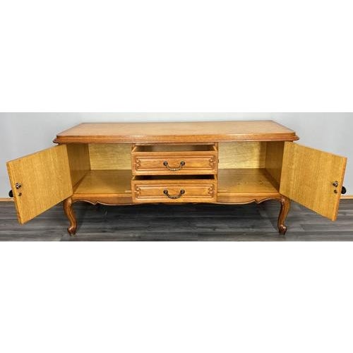 Vintage French Louis XVI Style Carved Buffet For Sale - Image 4 of 15