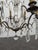 Glass Vintage Crystal 6-Light Chandelier For Sale - Image 7 of 8