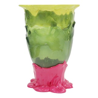 Pink and Green Resin Vase by Gaetano Pesce, 2000s For Sale