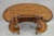 Traditional Vintage French Regency Cherry Wood "Kidney Bean" Desk Console Table W/ Drawer For Sale - Image 3 of 11