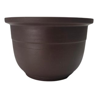 Chinese Tokoname Yixing Clay Bonsai Pot Round Basin Planter 9" For Sale