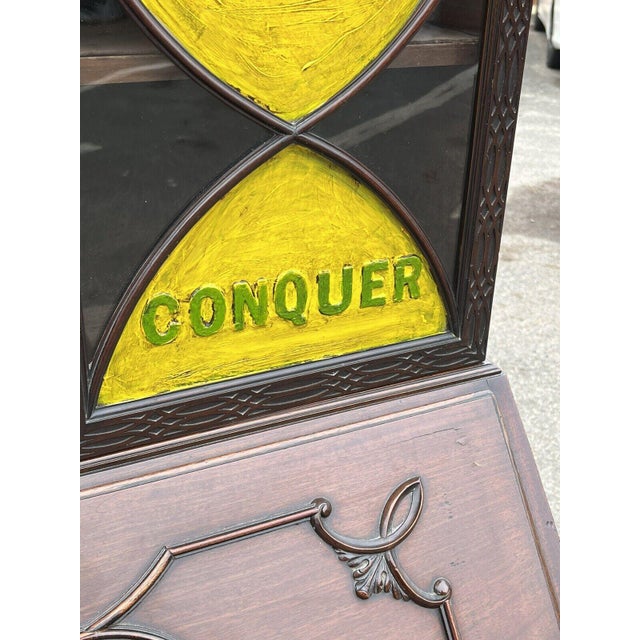 Suffragette Wspu Mahogany Bookcase Bureau For Sale - Image 9 of 18