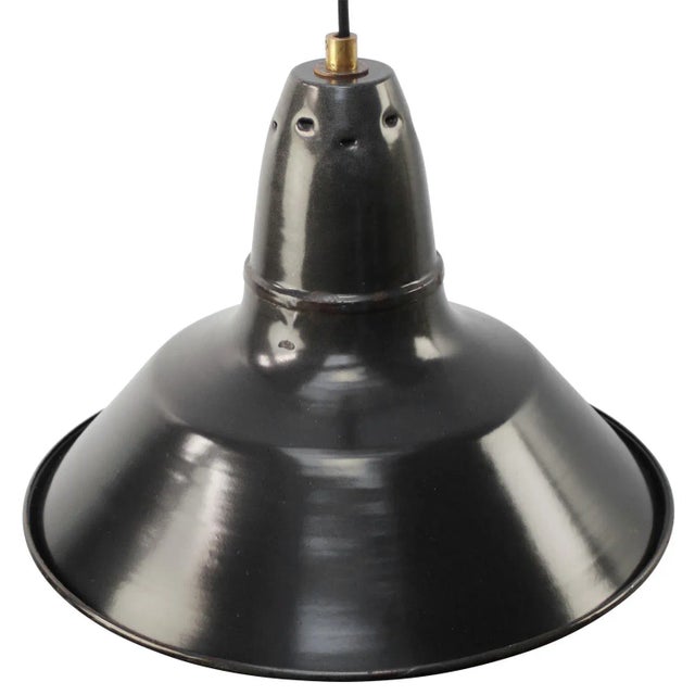 French black / dark grey Industrial pendant lamp. Used in warehouses and factories in France and Belgium. E26 / E27 Up to...