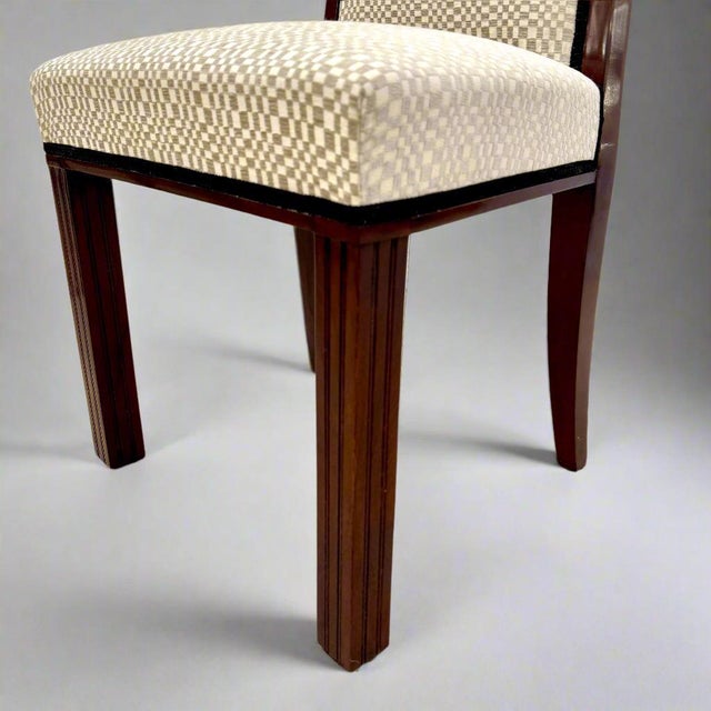 Brown Pair of Art Deco Side Chairs For Sale - Image 8 of 18