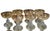 1920s 1920s Saint Louis Gilded French Crystal Cluny Pattern Champagne Coupes - Set of 7 For Sale - Image 5 of 5