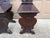 Brown Antique 19th Century Italian Renaissance Hand Carved Walnut Hall Chairs, Pair For Sale - Image 8 of 10