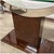 Late 20th Century Vintage Mid-Century Modern Sculptural Glass Console Table With a Burl Wood Veneer Pedestal & Chrome Base For Sale - Image 5 of 7