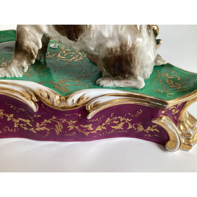 An Early 19th Century Paris Porcelain Inkstand Jacob Petit For Sale - Image 10 of 13