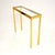 Mid-Century Modern Vintage Brass and Glass Console Table, 1970s For Sale - Image 3 of 7