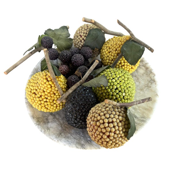 Plastic Beaded Vintage Decorative Fruit Lot Set of 7 For Sale - Image 7 of 10