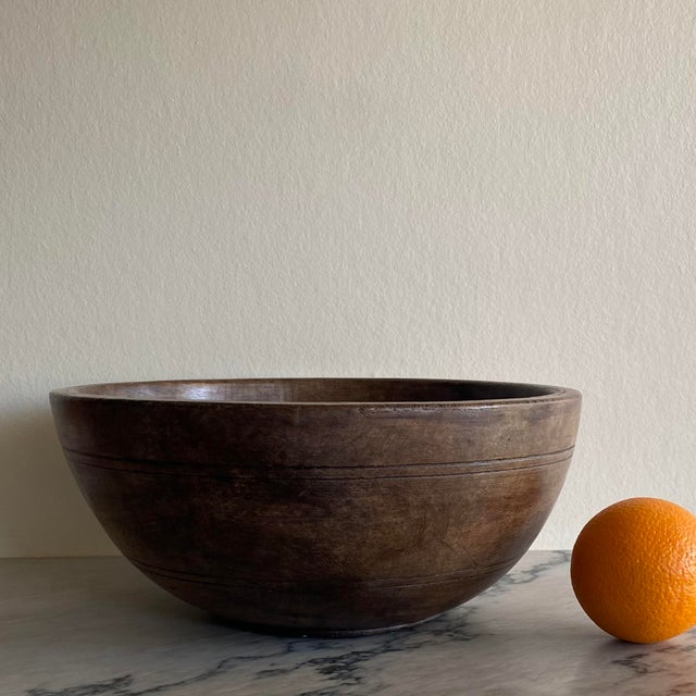 Boho Chic Wooden Salad Bowl, 1960s For Sale - Image 3 of 10