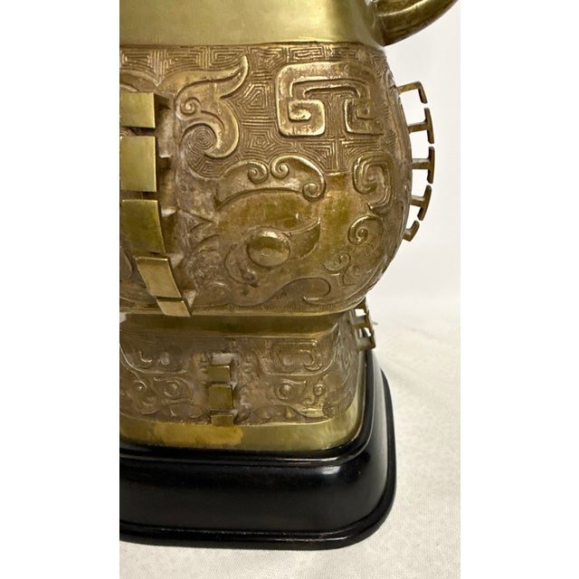 Vintage Warren Kessler Twin Dragon Lamp With Double Light For Sale In Houston - Image 6 of 16