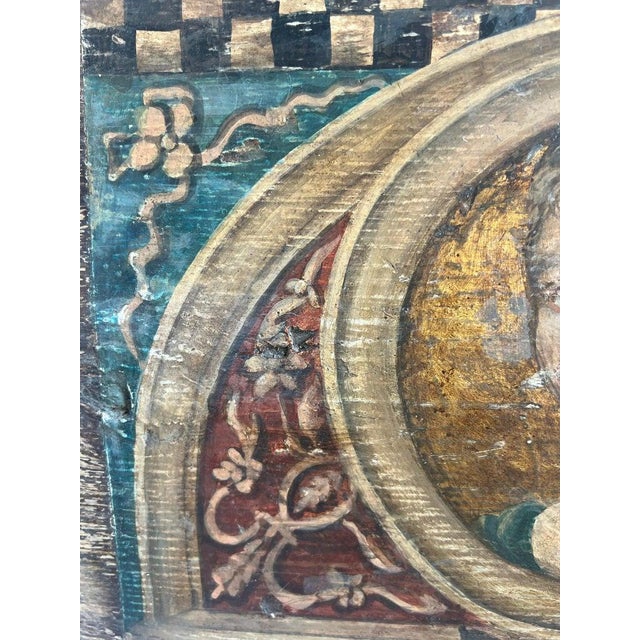 19th C. Religious Inspired Painted Wooden Plaques For Sale - Image 11 of 11