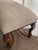 Kreiss Kreiss Collection Original Beige Gorgeous Large Ottoman Studded With Wood Legs For Sale - Image 4 of 12