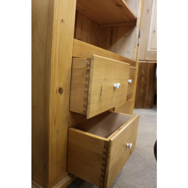 Antique Bread Cupboard in Spruce For Sale - Image 9 of 13