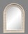Natural pencil reed and bamboo arched mirror, ready to hang. Solid wood back, slightly heavy.
