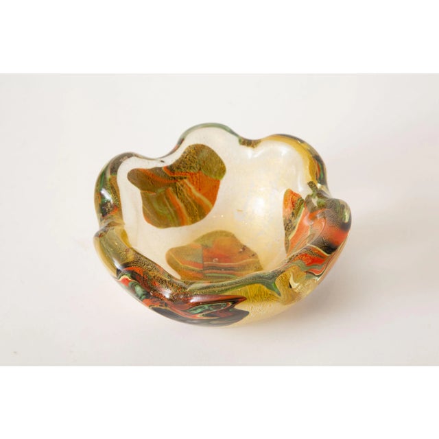 This gorgeous and most unusual Italian Murano glass bowl by Avem is mid century modern from the 50's. The top is a...
