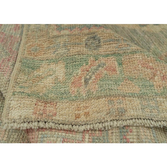 Turkish Oushak Rug 2'9" x 7'6" #20235 For Sale In Houston - Image 6 of 8