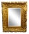 Large 57"Hx45" Vintage Frenchly Carved Gold Wall Mantle Beveled Mirror For Sale