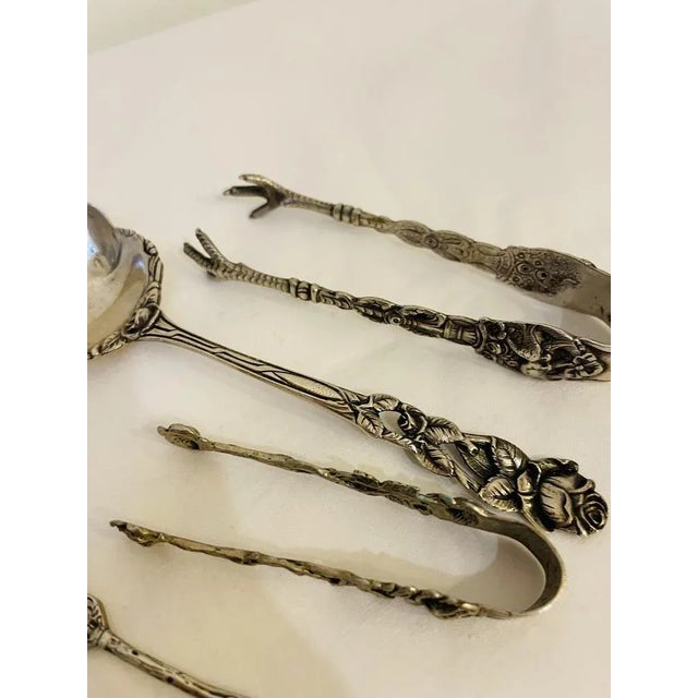 Metal Vintage Serving Set, 1940s, Set of 8 For Sale - Image 7 of 8
