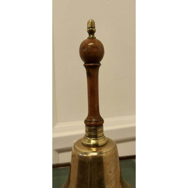 Antique Brass Hand Bell For Sale - Image 4 of 7