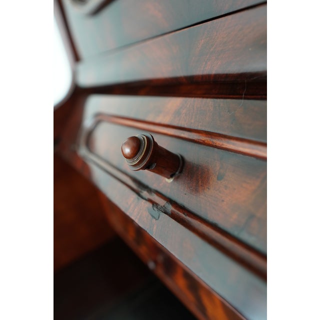 Antique Victorian Cylinder Roll-Top Secretary Desk For Sale - Image 13 of 17