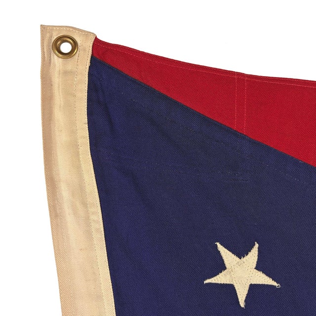 Vintage Sewn Cotton State Flag of Ohio For Sale - Image 4 of 6