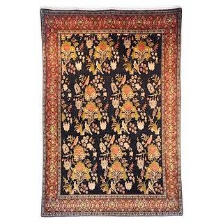 Seneh Gol O Bolbol Rug, 1940s For Sale