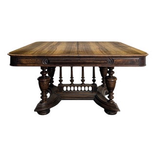 Renaissance Table in Solid Walnut For Sale