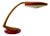 Modernist Spanish Red Metal Desk Lamp Boomerang 2000 by Fase, 1960s For Sale