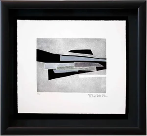Modern Hans Richter Original Etching Hand Signed "As Mondrian..."