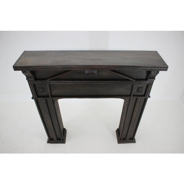 Oak Fireplace Mantel, 1950s For Sale - Image 4 of 18