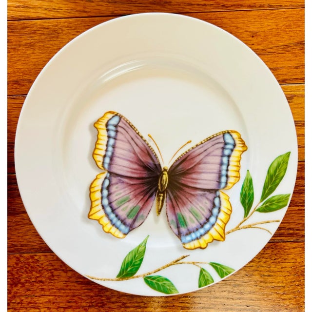 Flora Ceramic Canape Plate Set – 6-Inch Floral Appetizer Plates