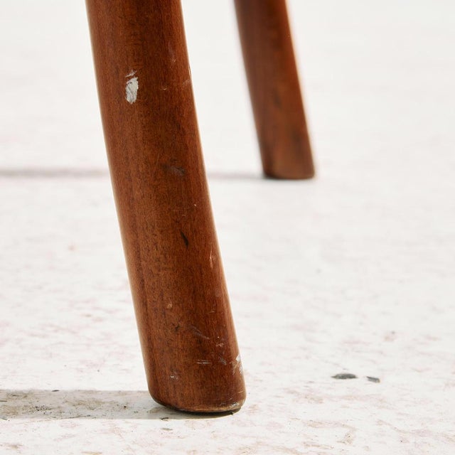 Beech and Rattan Armchair, 1970s For Sale - Image 10 of 15