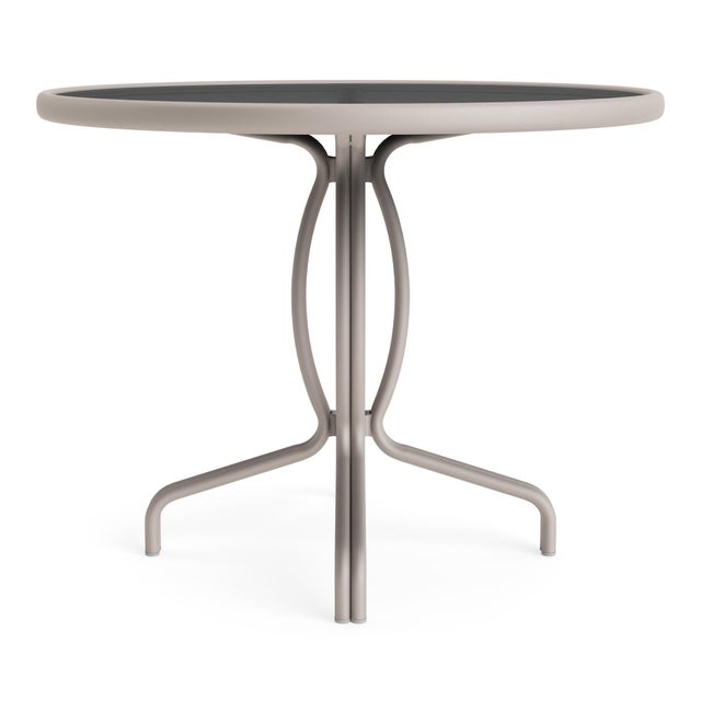 Brown Jordan Brown Jordan Kantan Aluminum 36" Round Table, Dove frame For Sale - Image 4 of 5