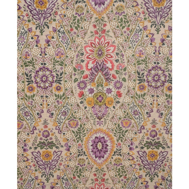 Brunschwig Et Fils "Theodora" Botanical Fabric Panel 2.5 Yards For Sale - Image 11 of 15