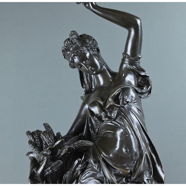 Beige Carrier-Belleuse, Sculpture Summer, 1800s, Bronze For Sale - Image 8 of 18