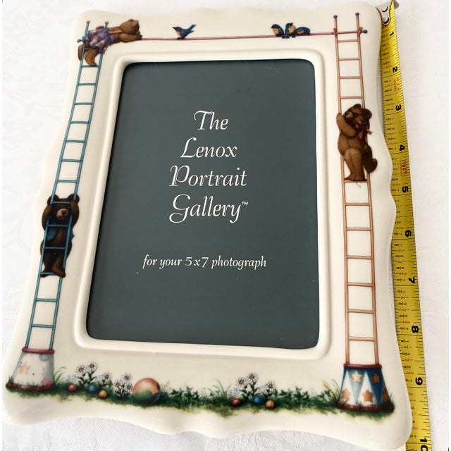 Late 20th Century Exquisite Lenox China Bears Heirloom Collection Portrait Frame Mint Condition For Sale In Denver - Image 6 of 12