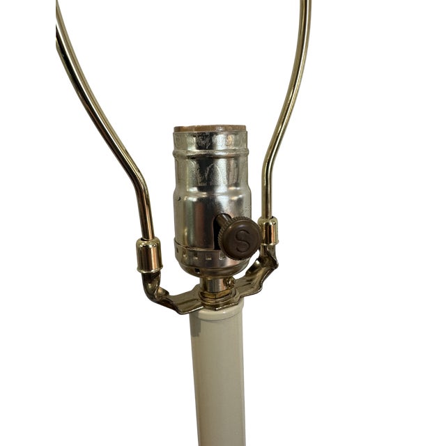 Tall 32” Solid Brass Column Lamps – Vintage Neoclassical Statement Pair For Sale In Washington DC - Image 6 of 10