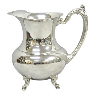 1974 Rogers Silver Plated Water Pitcher Award Syracuse International Horse Show For Sale