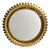 Mid-Century Bohemian Hollywood Regency Spanish Gilt Metal Sun Mirror, 1950s For Sale