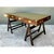 Wood Vintage Wood and Leather Campaign Desk For Sale - Image 7 of 12