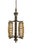 Metal Art Deco Amsterdamse School Geometric Chandelier with Satinated Tubes, 1930 For Sale - Image 7 of 7