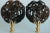 Brown Koi Pond Lamp Finials on Brass - a Pair For Sale - Image 8 of 8