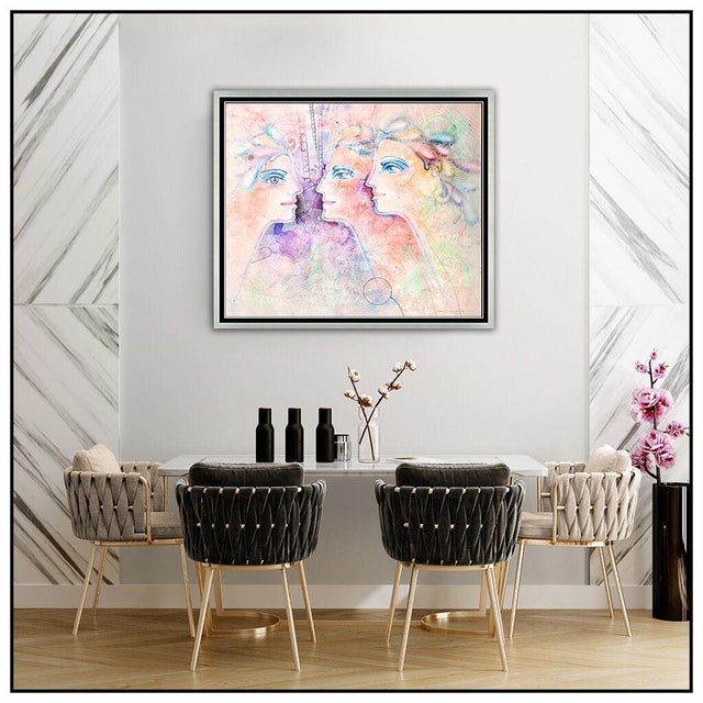 Message us to inquire about custom framing options! (Included for free with every purchase) The artwork here, "Trilogy of...