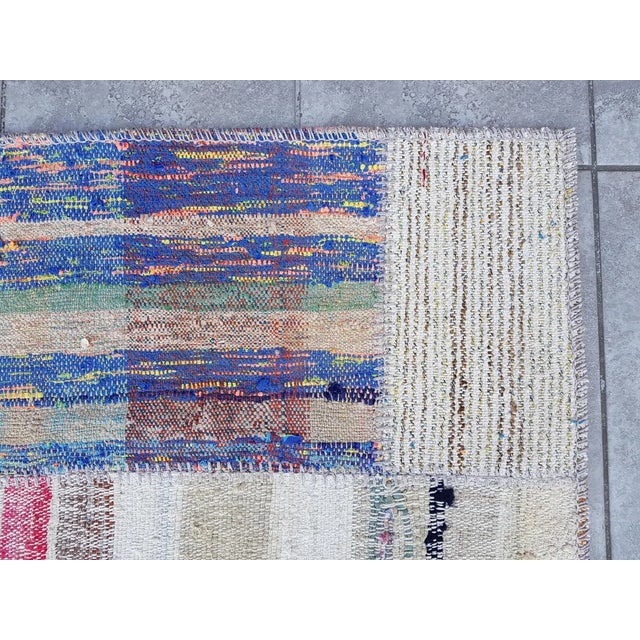 Textile Mid 20th Century Oushak Handknotted Anatolian Runner For Sale - Image 7 of 10