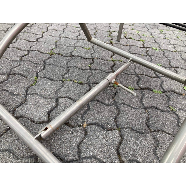 Silver Sandow Lounge Chair by Rene Herbst for Ecart International, 1980s For Sale - Image 8 of 18